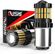 OUSHI 1157 LED Reverse Light Bulbs, Super Bright 6500K White 300% Brightness 2600Lm, BAY15D P21/5W 2357 7528 LED Bulb with Projector Backup Tail Brake Turn Signal Lights, Pack of 2