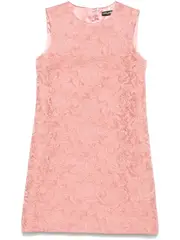 [Dolce & Gabbana] Dolce & Gabbana-Abito Corto A-Line In Jacquard Trapuntato A Fiori-Donna 44 IT