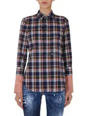 [Dsquared2] Dsquared2-Flannel Shirt-Donna 38