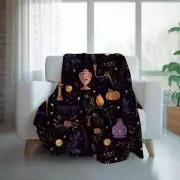 Witching Lanterns Velveteen or Sherpa Blanket: Whimsical Floral by Durazza
