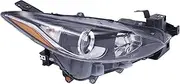 LYNICESHOP Front Headlight, Clear Headlight for Mazda 3 2014-2016 Halogen Assembly Headlights, Assembly Replacement Factory Headlamp (Passenger Side)