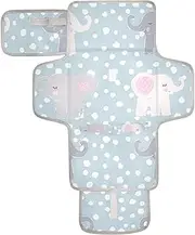 Reusable Changing Table mat with Tissue Pocket Portable Changing pad for Baby for Moms, Dads