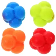 4pcs Agility Training Balls Hexagonal Ball Reflexes Ball Speed Training Ball