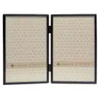 Lawrence Frames 4x6 Hinged Double Simply Black Picture Frame 660046D