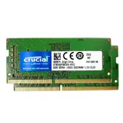 Crucial DDR4 16GB(2 x 8GB)KIT 3200MHz SODIMM PC4-25600 Laptop Memory RAM 1Rx16