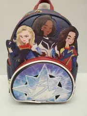 Loungefly The Marvels Mini Backpack 2023 - Symbol Glow in the Dark 10” NWT