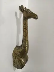 Large Giraffe 20 inches Wall Mount Head Statue Sculpture a/u