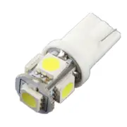 20 Pcs T10 5 Led Super White Vehicle Car Signal Light Bulb (Pair)(White)