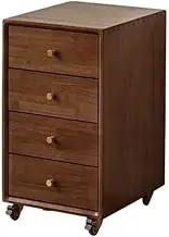 Under Table Drawer Cabinet Organizer with 4 Drawers for Storage (Brown)