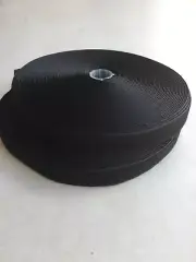 one metre of 25mm hook and loop tape sew on - black
