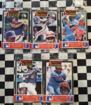 1985 Donruss Action All Stars 5 packs baseball cards sealed new Larry Parrish