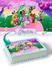Alice's Wonderland Bakery Edible Cake Topper Party Decoration Edible Image