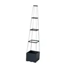 Vegetables Pot Patio Tower Garden Bed Planter Box with Trellis for Cucumbers