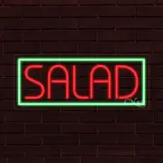 BRAND NEW "SALAD" w/BORDER 30x12x1 INCH LED FLEX WINDOW/WALL INDOOR SIGN 30619
