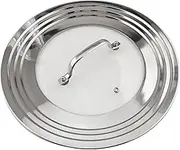 Morikavo Stainless Steel Universal Lid for Pots, Pans and Skillets-Fits 7" to 12" Replacement Frying Pan Cover and Cast Iron Skillet Lid