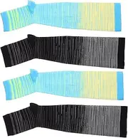 TOBBOMEY 2 Pairs Sports Compression Socks Pregnancy Compression Socks Ankle Compression Socks Toeless Spa Socks Running Compression Socks Open Toe Compression Socks Compression Stockings