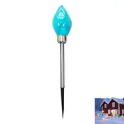 Solar Christmas Tree Light Powered Christmas Yard Stake Lights for Outdoor Garden Decorations-Blue Christmas candles
