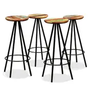 Bar Stools 4 pcs Solid Reclaimed Wood vidaXL