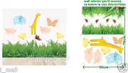 BUTTERFLIES & CUTE ANIMALS Kids Wall sticker for Kids/Nursery, 11 wall stickers