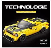336PCS 796 Dodge SRT Toy Car Building Blocks Set, Model Car Kit for Display