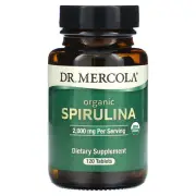 2 X Dr. Mercola, Organic Spirulina, 1,000 mg, 120 Tablets