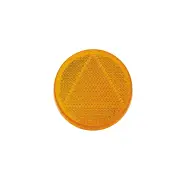 Narva 65mm Amber Retro Reflector with Self Adhesive - Bulk Pack of 50