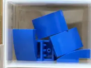 LEGO Parts - Blue Slope, Curved 3 x 2 - No 24309 - QTY 5