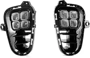 LED DRL Daytime Running Light Front Bumper Fog Lamps with Turn Signal Assembly Accessories Compatible With Kia Rio 2018 2019 2020