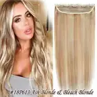Thick Weft One Piece Clip in Human Hair Extensions 3/4 Full Head Wavy&Straight