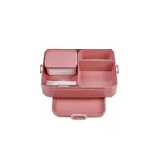 Mepal Bento Lunchbox Food Storage w/ Fork Take A Break Large 1.5L Vivid Mauve