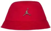 Nike Jordan Jumpman Boys Twill Bucket Hat Black Chrome Badge 8-20 YOUTH NWT