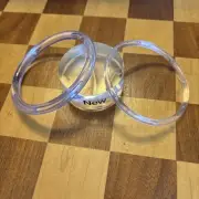 Plastic O Rings 4pcs 2-1/4" Clear Color DIY Crochet Ring Circle Hook Craft To