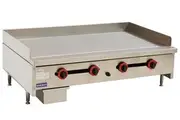 Gasmax Benchtop Natural Gas 4 Burner Hotplate Griddle Grill 1200mm Width - RGT-48E