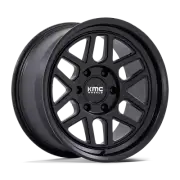 18x9 KMC KM446 Mesa FORGED Satin Black Wheel 6x5.5 (0mm)
