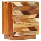 Solid Reclaimed Wood Bedside Cabinet 40cm Bed Drawer Table Nightstand vidaXL