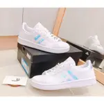 特價 ADIDAS GRAND COURT 女鞋 休閒鞋 板鞋 雷射 仙杜瑞拉 反光 皮革 EE9689