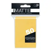 Ultra Pro: UP84186 PRO-Matte 50ct Standard Deck Protector sleeves: Yellow