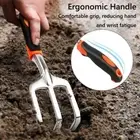Ergonomic Handle Hand Rake Garden Tool Heavy Duty Small Garden Claw Tool