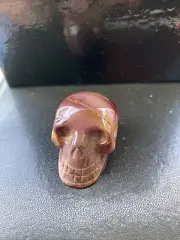 Mookaite Jasper Skull 47g 4cmL x 3cmH x 2cmW stunning colours positive energy
