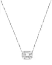 Forever Creations 14K 0.43 ct. tw. Diamond Illusion Necklace