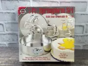 Norpro 5 Piece Springform Set with 4 Removable Set Bunny Birthday Teddy Bear
