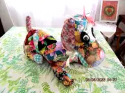 MARIANNE of MAUI KEEPSAKE QUILTED PLAYFUL PUPPY WITH BUTTERFLY