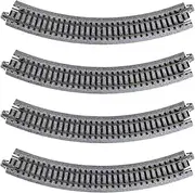 Kato USA Model Train Products Unitrack, 216mm (8 9/16") Radius 45-Degree Curve Track (4-Piece)