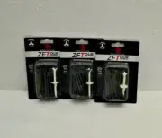 3 Zero Friction ZF Tour 3 Prong Black Golf Tees 2 3/4" - ZT10005 - 40 Tees