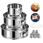 E-Gtong Springform Pan Stainless Steel Springform Cake Pan Leakproof & Nonsti...