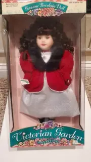 Victorian Garden Genuine Porcelain Doll 1998 (K-Mart Sold Only Item)