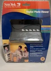 SanDisk Digital Photo Viewer SDV1-A Card Reader for TV with Remote, NEW Sealed