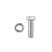 Pinnacle M5 x 25mm Zinc Plated Hex Head Bolts And Nuts - 8 Pack