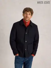 White Stuff Blue Wool Chore Jacket (AW0770) | $171