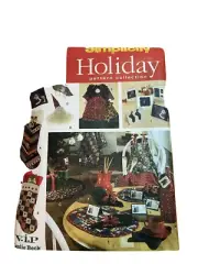 SIMPLICITY HOLIDAY PATTERNS 7326 Christmas Decor/Ornaments Stocking Apron Angel
